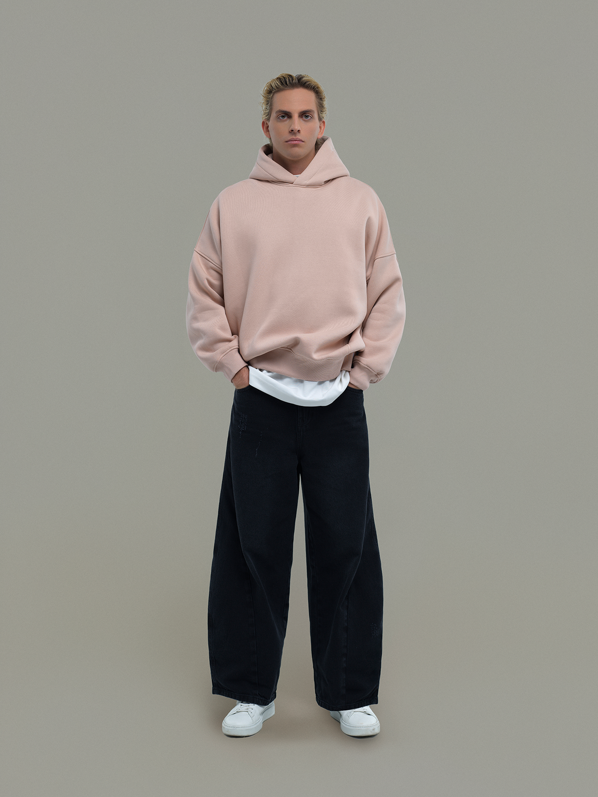 Muted blush Hoodie Blessed