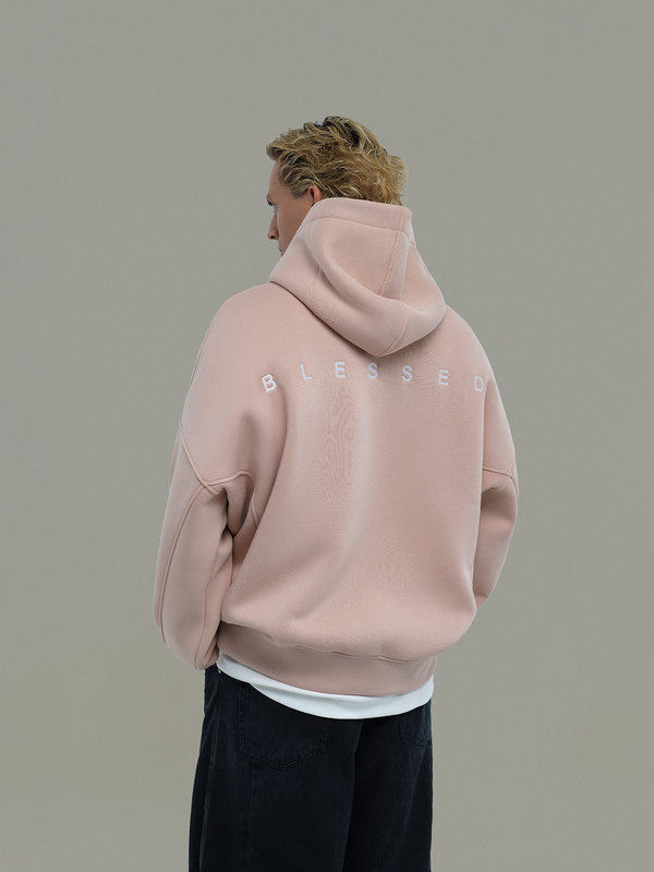Muted blush Hoodie Blessed