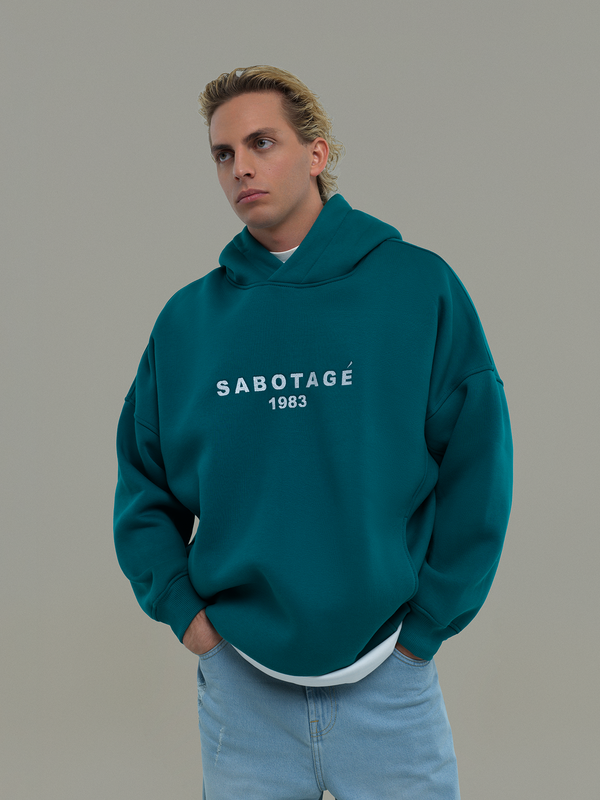 Green hoodie Sabotage