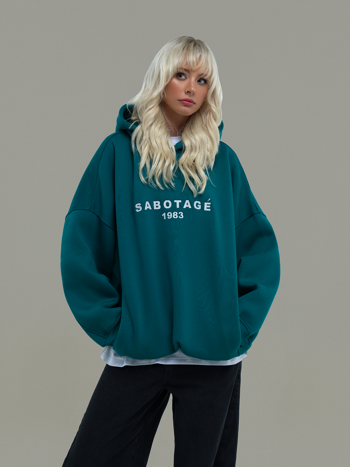 Green hoodie Sabotage