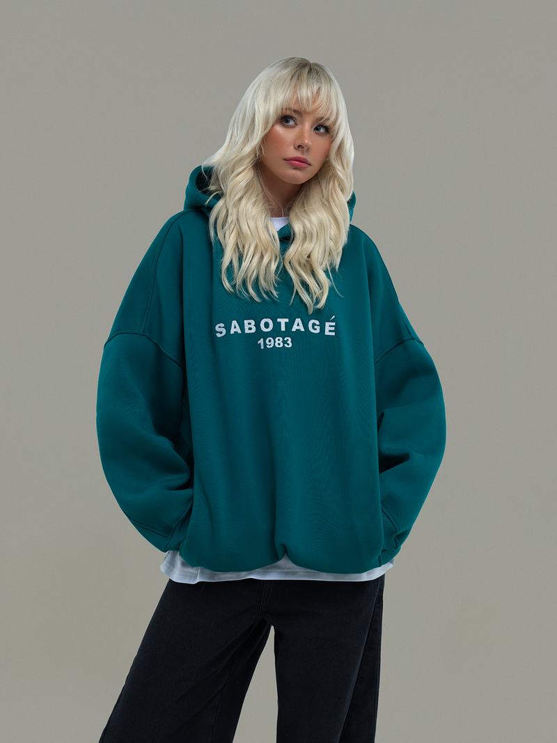 Green hoodie Sabotage