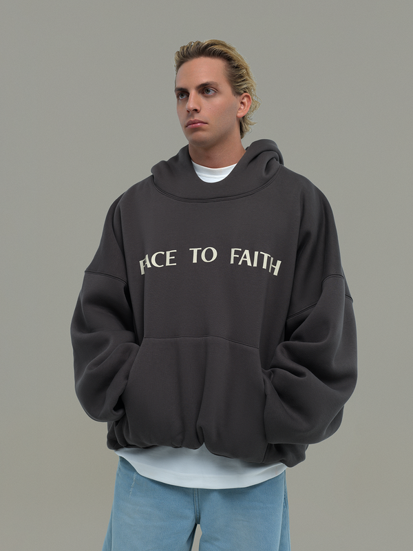 Gray Hoodie Face to Faith