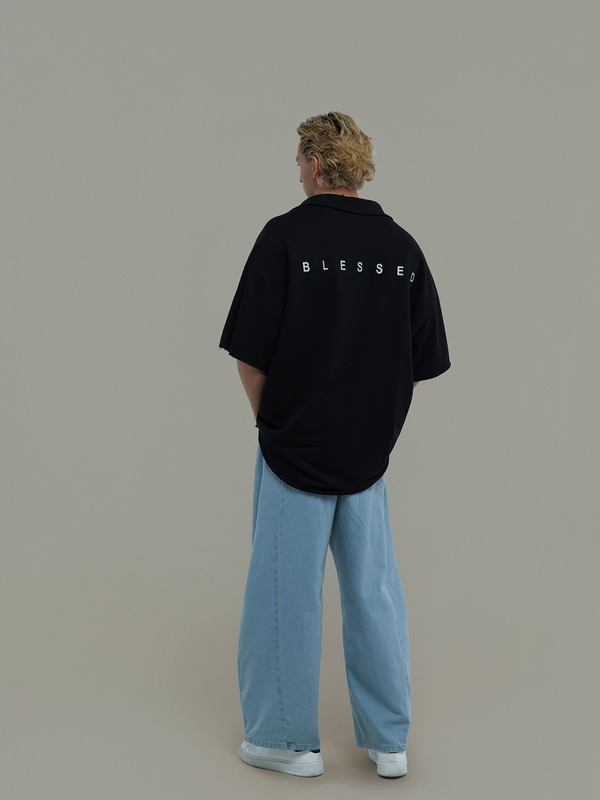 Black Urban Utility Shirt Blessed