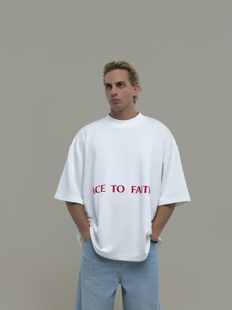 White  T-Shirt Face to Faith