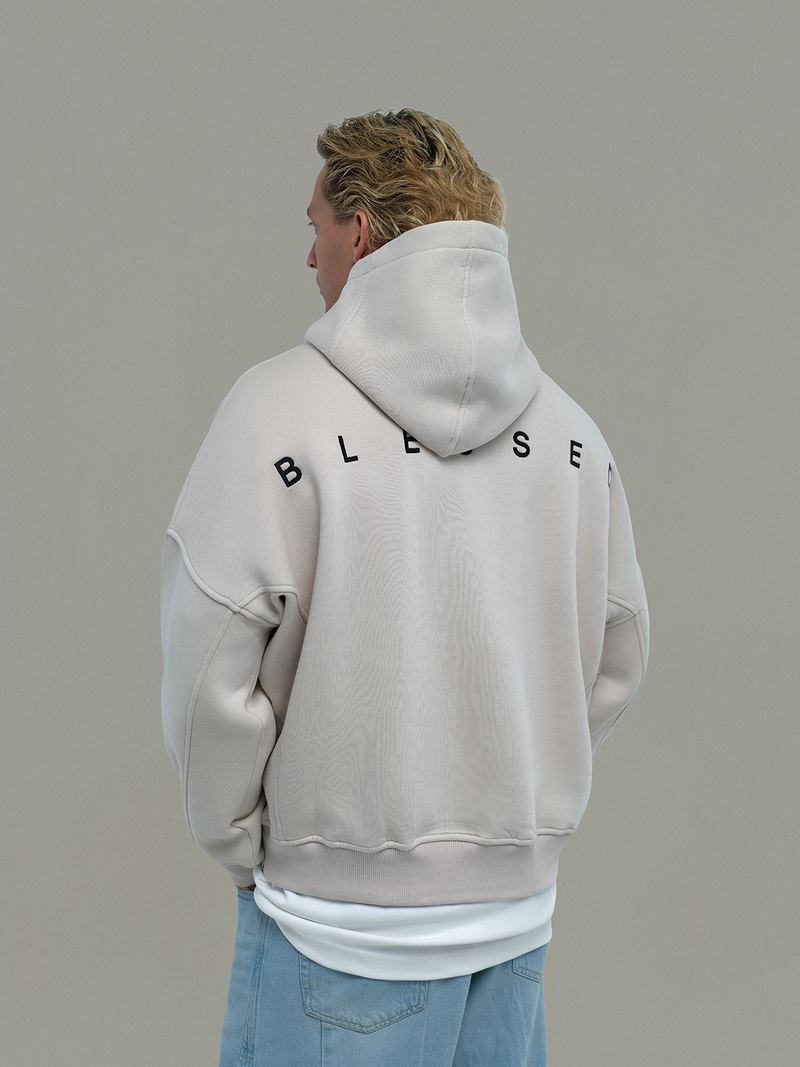 Beige Hoodie Blessed