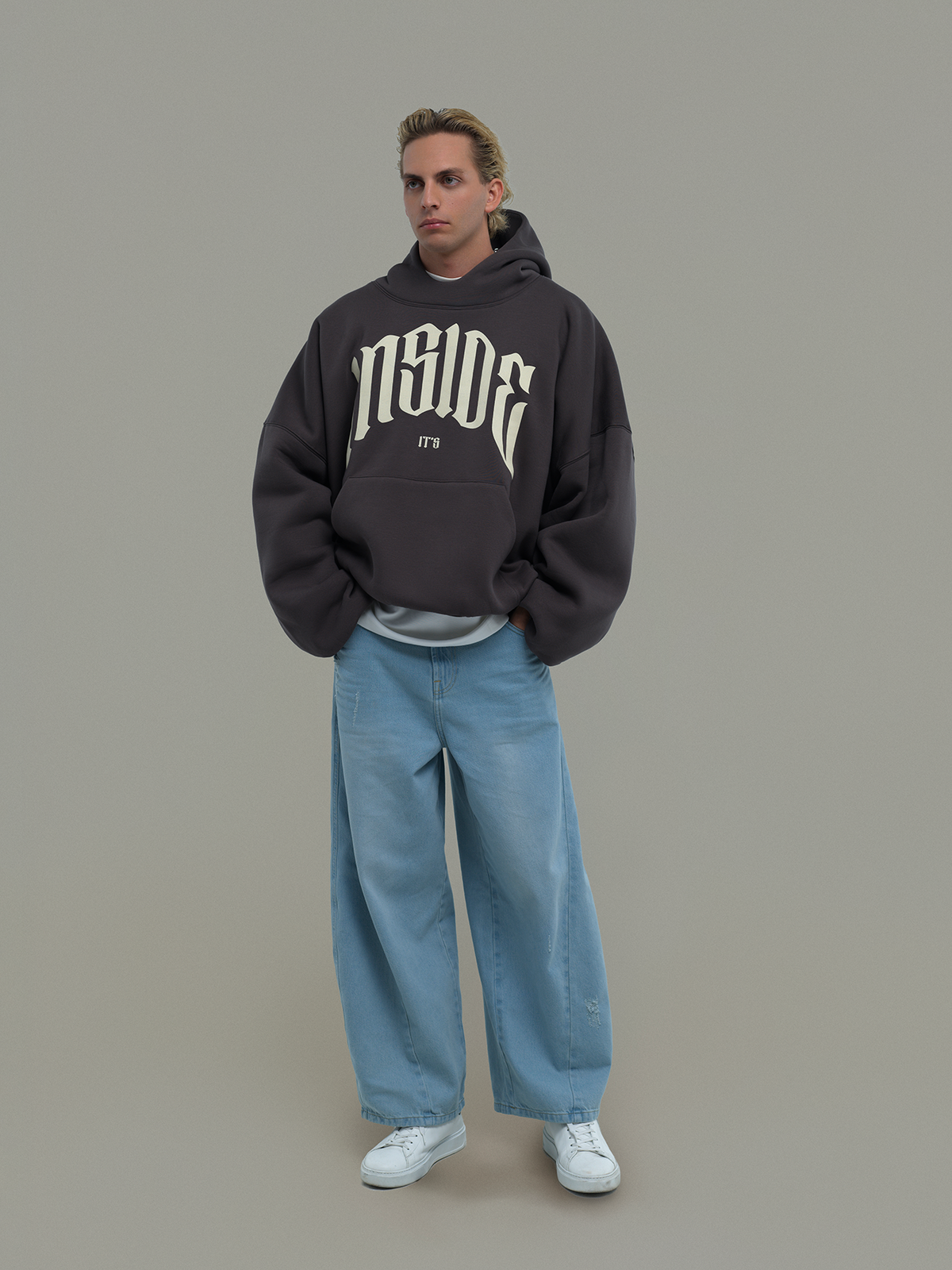 Gray Oversized Hoodie  IT’S INSIDE