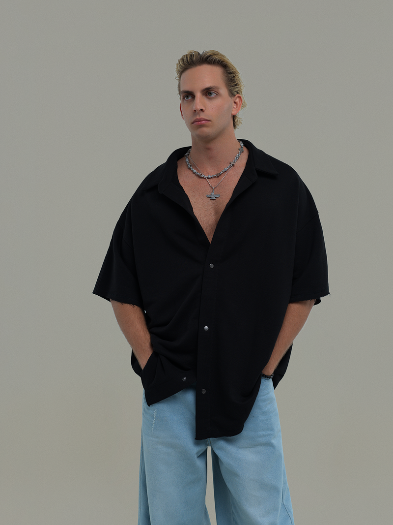 Black Urban Utility Shirt Blessed