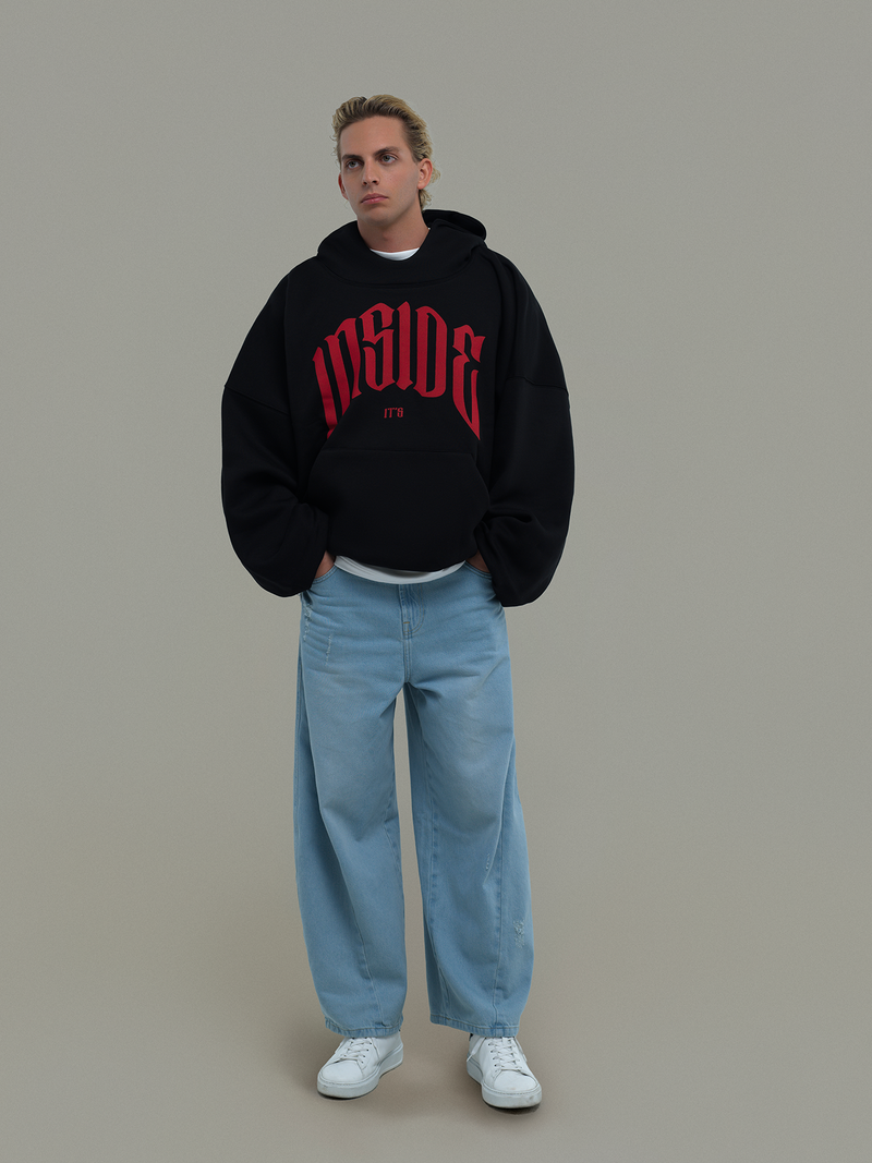 Black Oversized Hoodie IT’S INSIDE