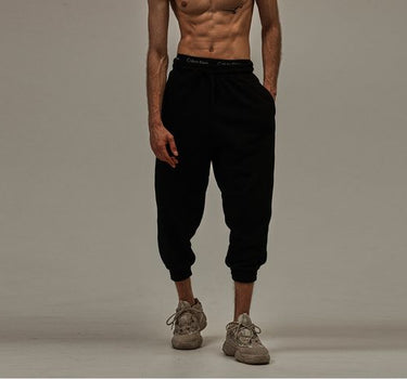 BLACK RELAXED OVERSIZE JOGGERS