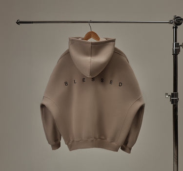 Beige Hoodie “Blessed”