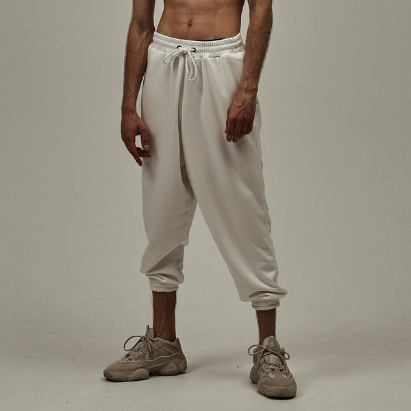 White Cozy Jogger Sweatpants