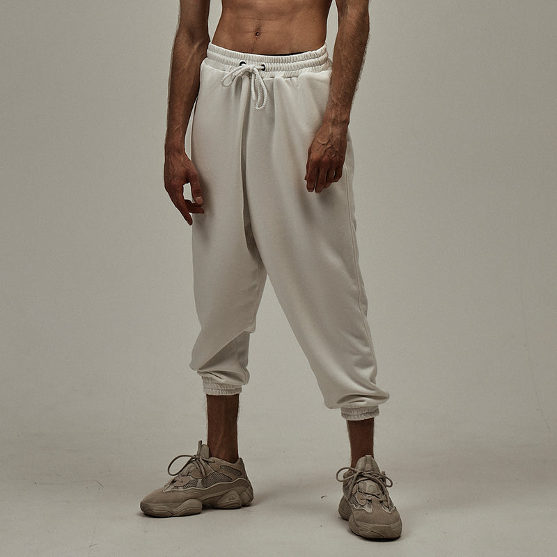 White Cozy Jogger Sweatpants