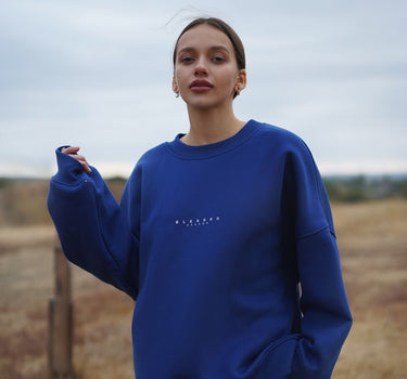 Oversized Sweatshirt "BLESSED SEASON"