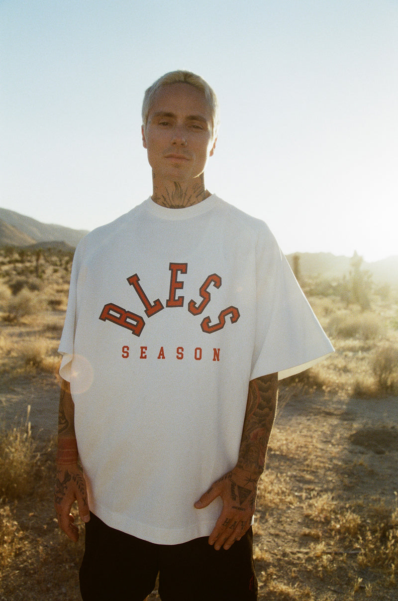 White T-Shirt Bless Season