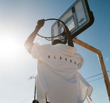 White shirt "BLESSED"