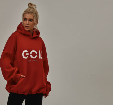 RED HOODIE "GOD"