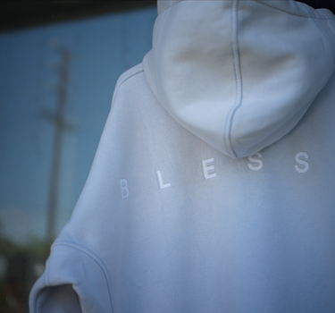 BLUE HOODIE "BLESSED"