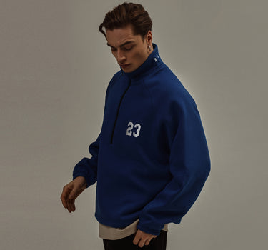 Sporty Quarter-Zip Sweatshirt