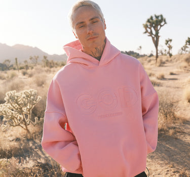 PINK HOODIE "GOD"