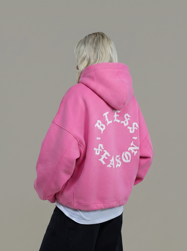 BLESSED SEASON Hoodie - Candy Pink