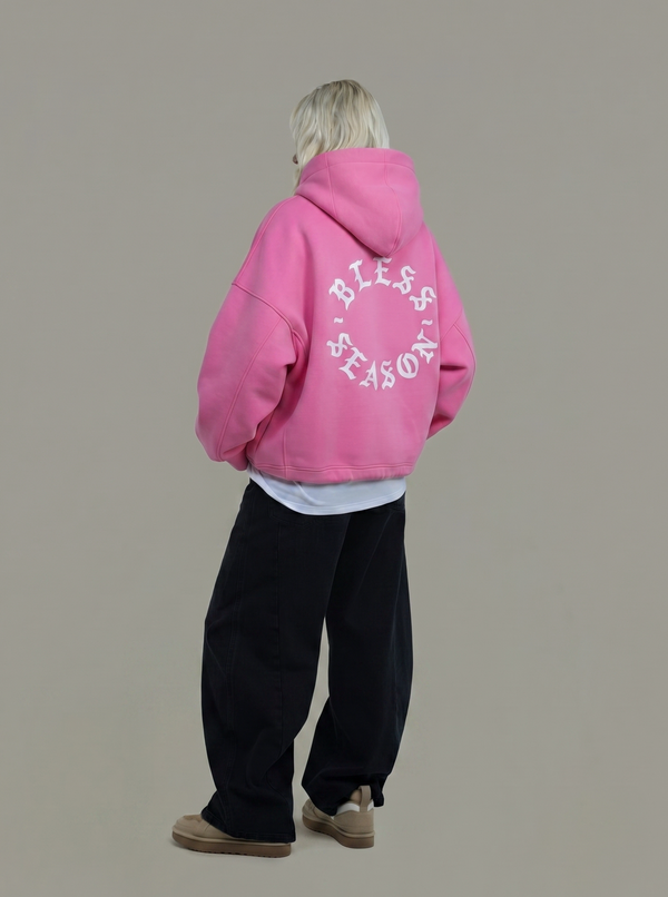 BLESSED SEASON Hoodie - Candy Pink
