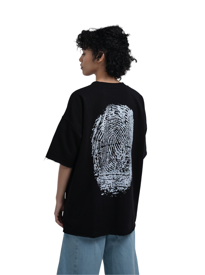Black T-Shirt Fingerprint