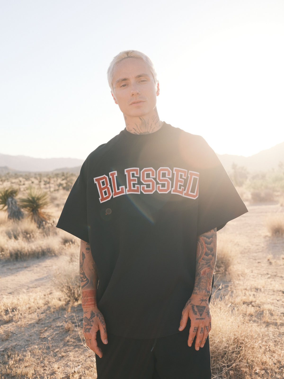 Black Oversized T-Shirt Blessed